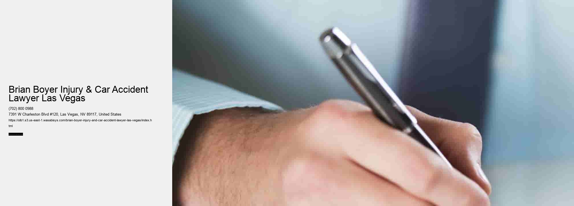 Brian Boyer Injury & Car Accident Lawyer Las Vegas