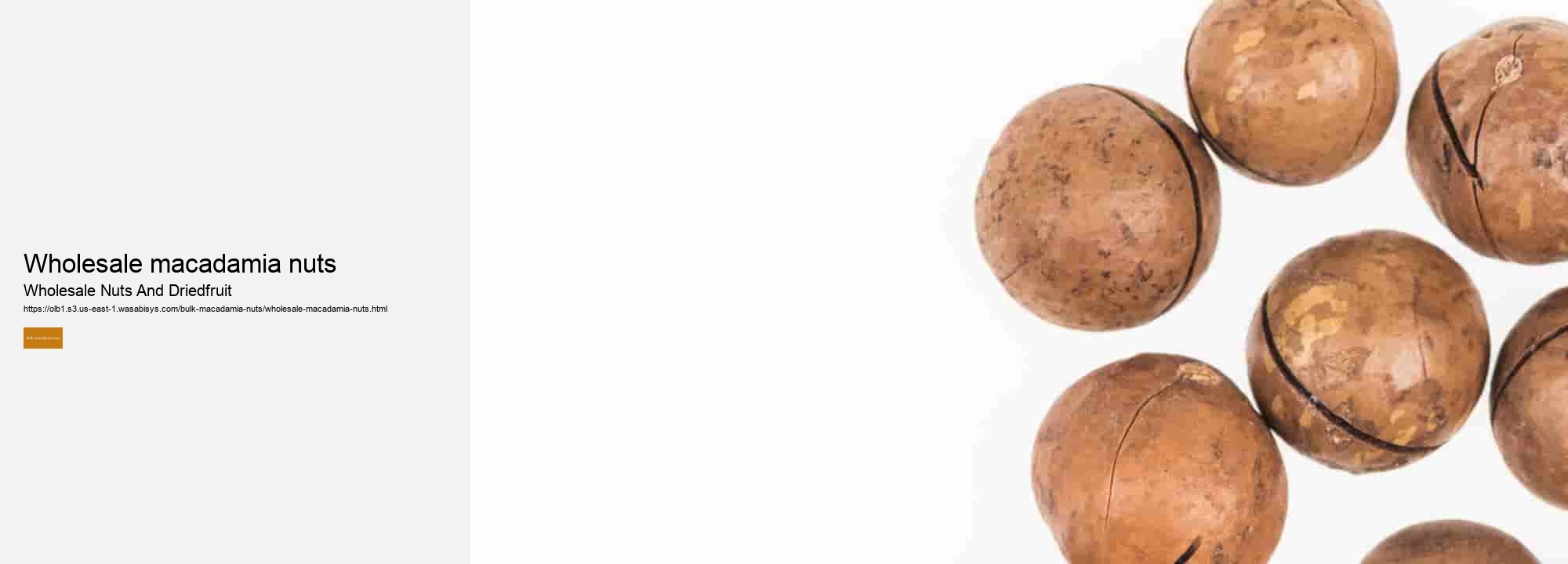 Wholesale macadamia nuts