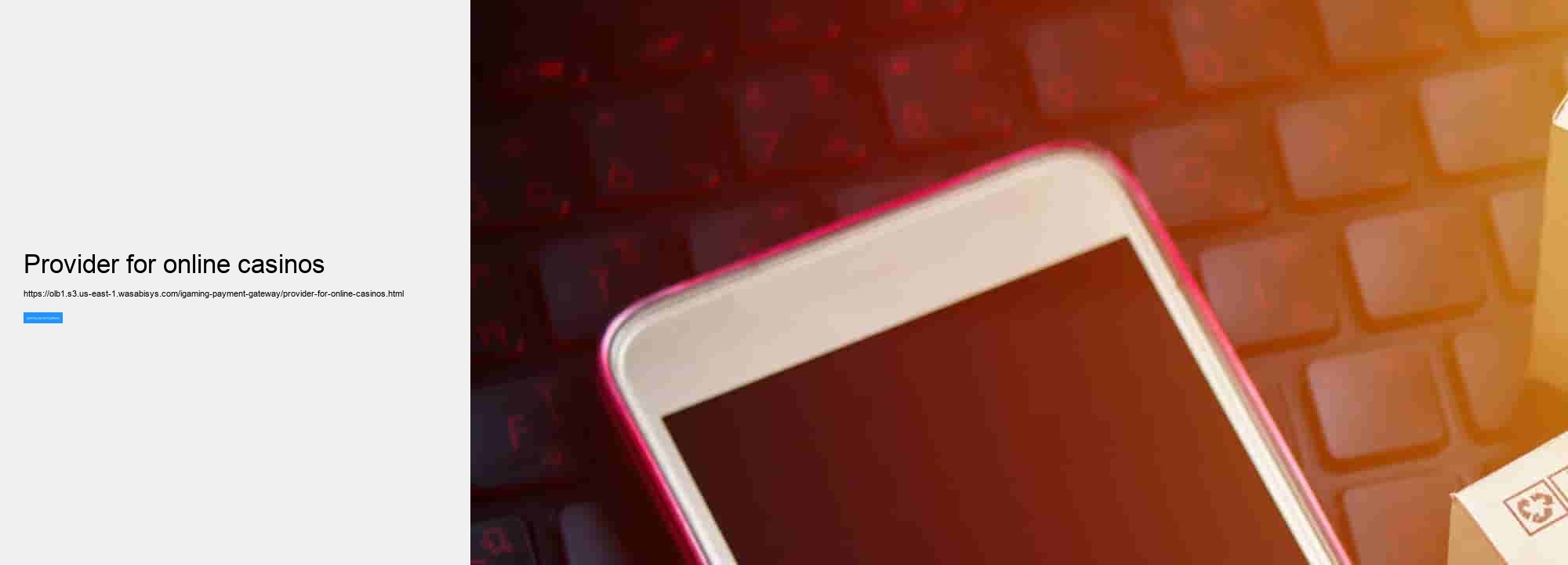 provider for online casinos