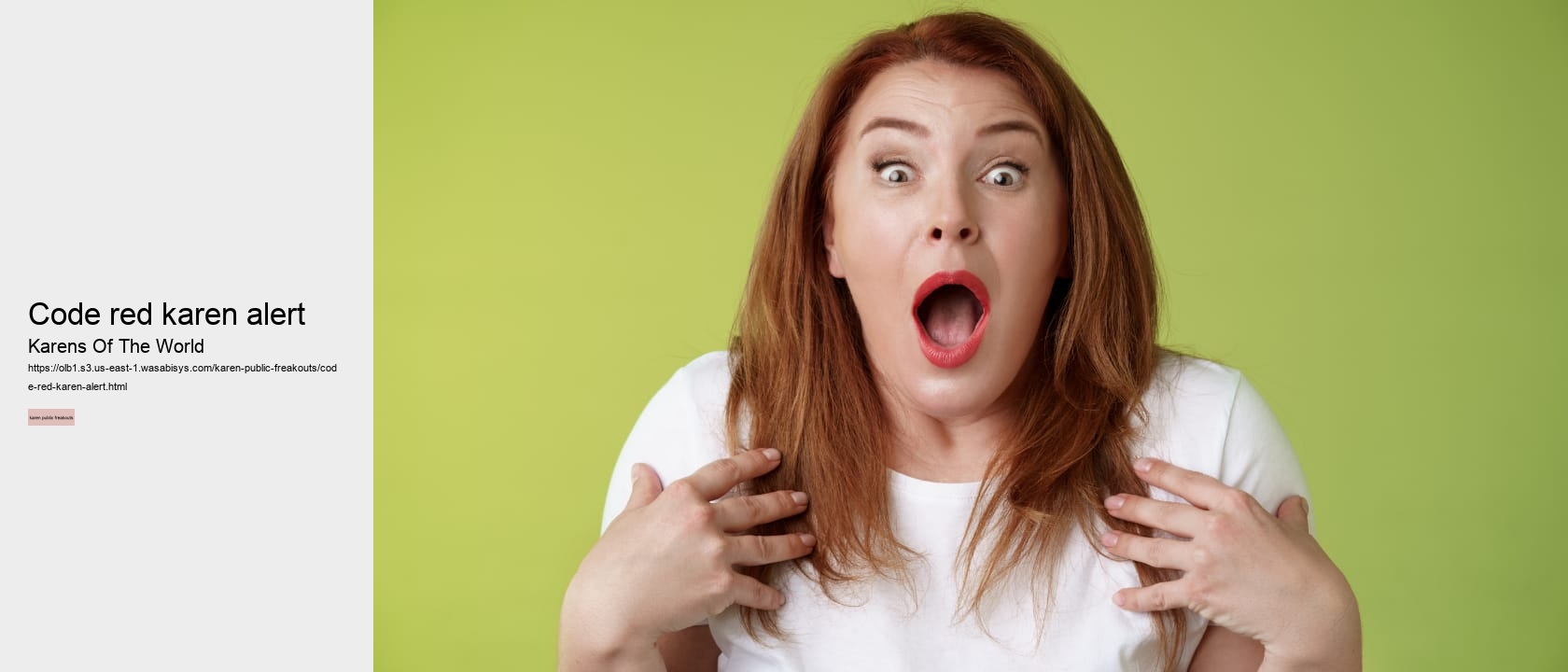 code red karen alert