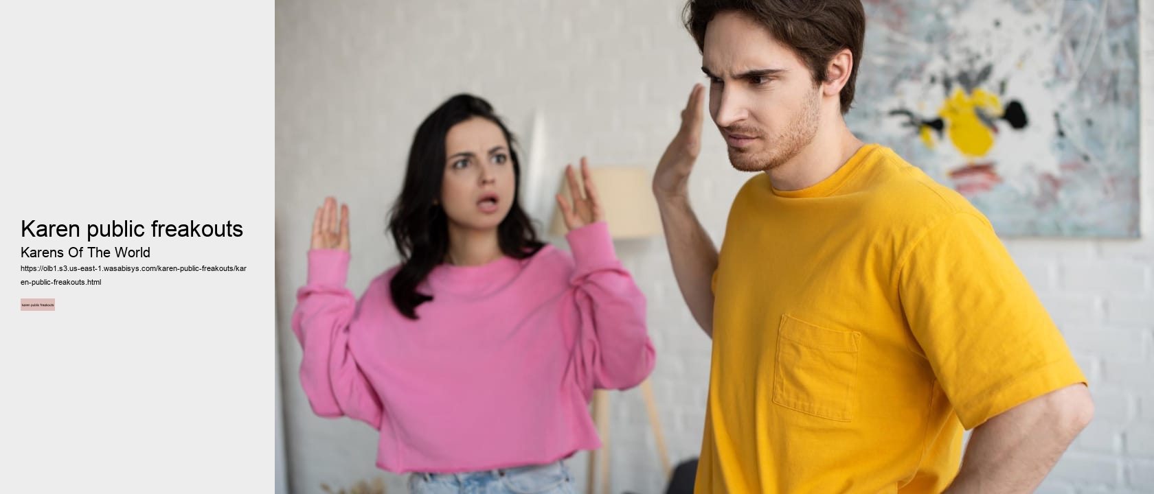 karen public freakouts