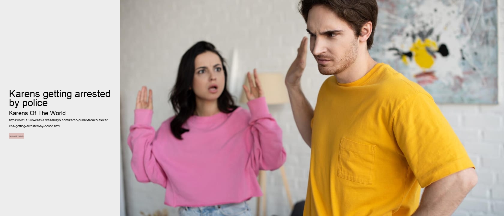 karens getting arrested by police