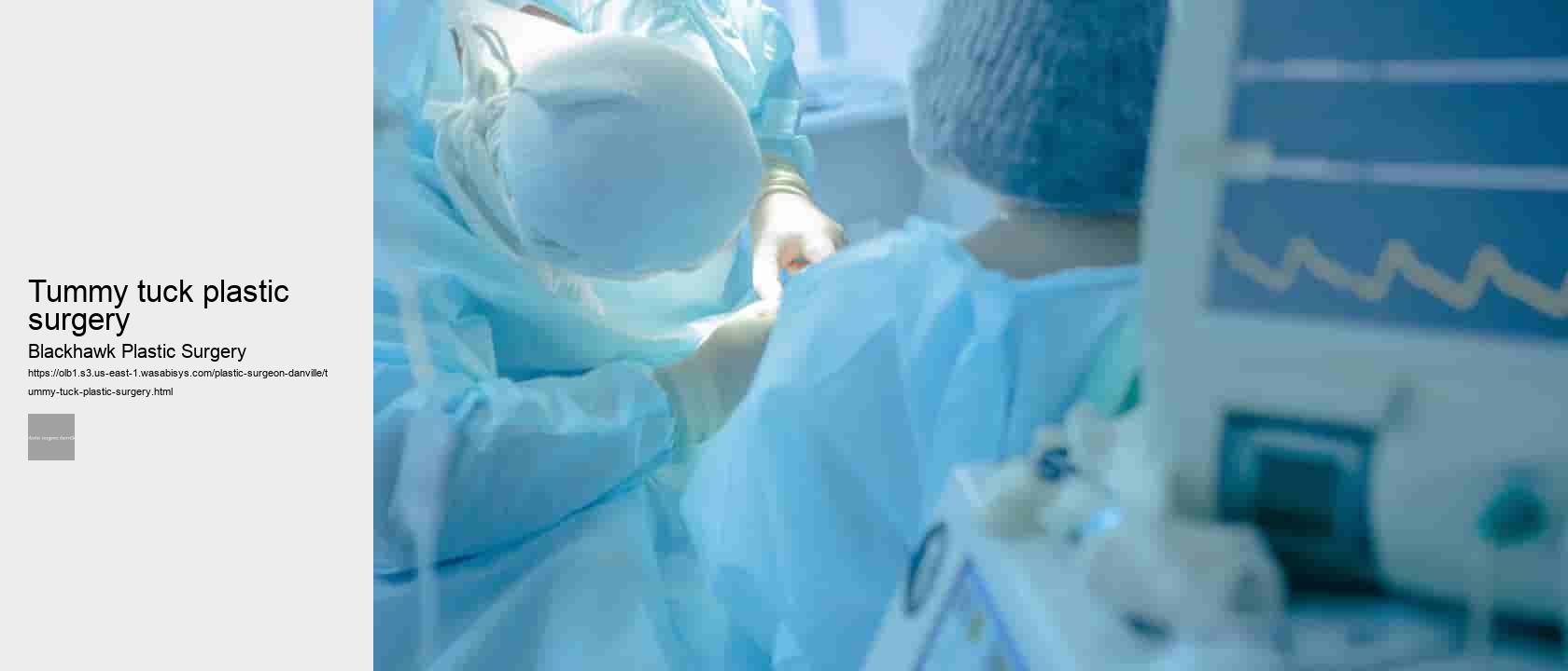 tummy tuck plastic surgery