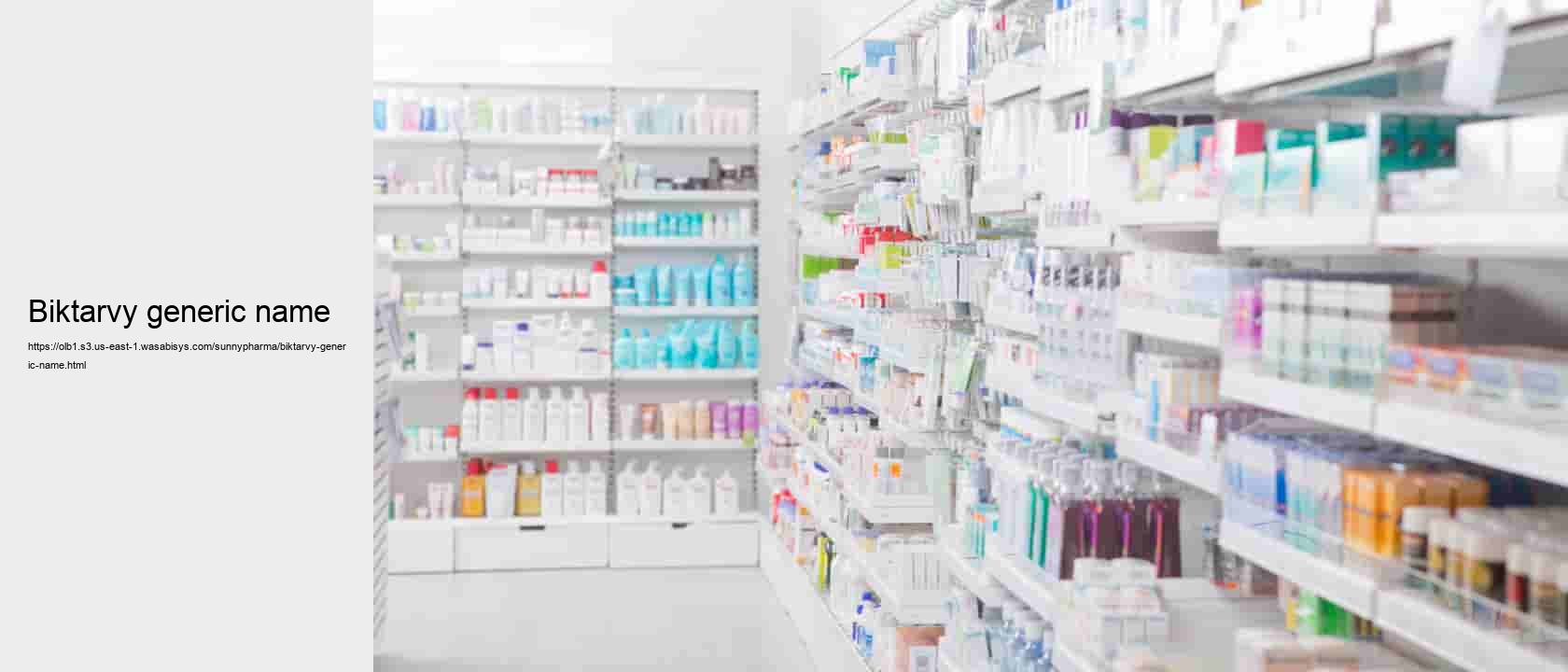 biktarvy generic name